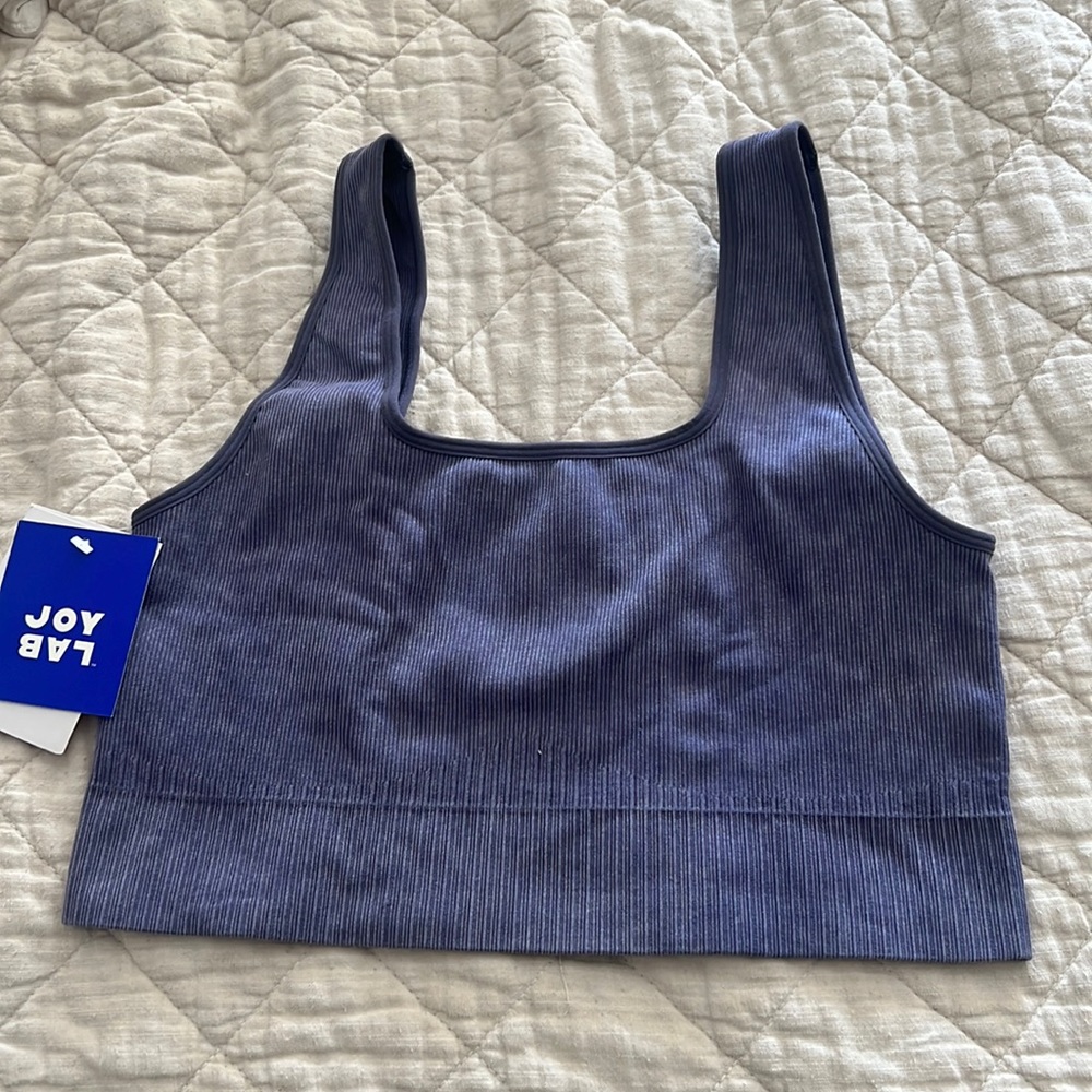 NWT joylab sports bra size XL color -purple blue